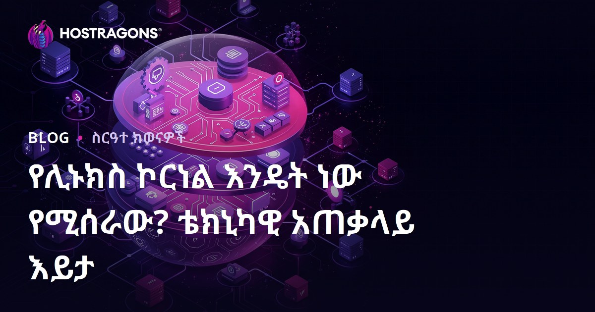የሊኑክስ ኮርነል እንዴት ነው የሚሰራው? ቴክኒካዊ አጠቃላይ እይታ