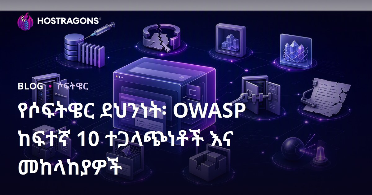 የሶፍትዌር ደህንነት፡ OWASP ከፍተኛ 10 ተጋላጭነቶች እና መከላከያዎች