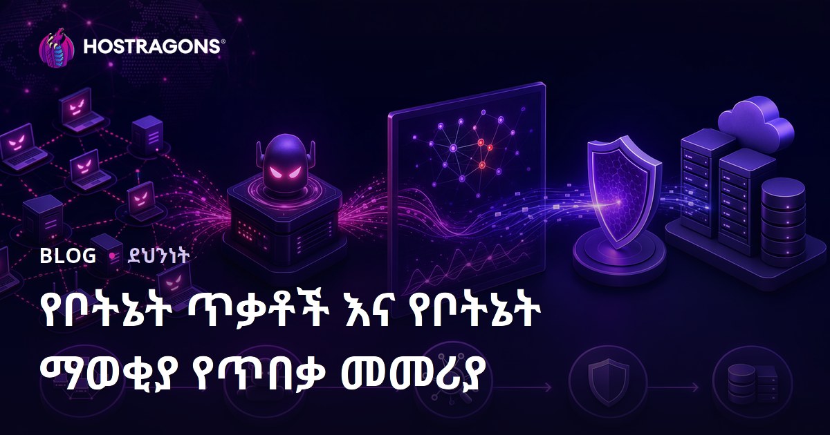 የቦትኔት ጥቃቶች እና የቦትኔት ማወቂያ የጥበቃ መመሪያ