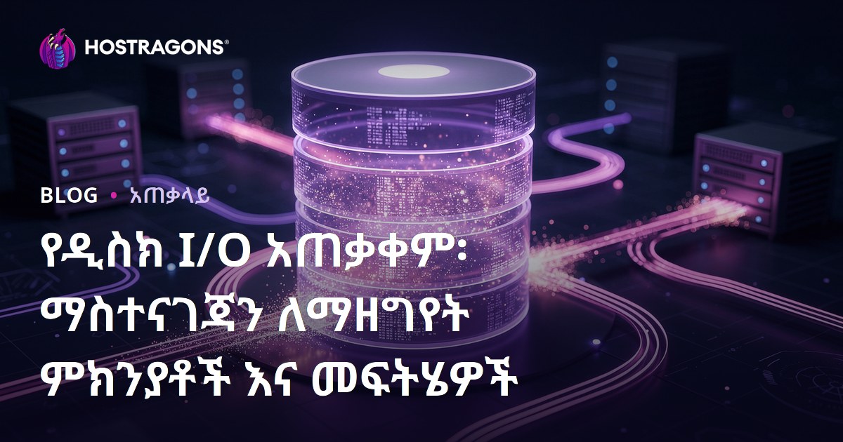 የዲስክ I/O አጠቃቀም፡ ማስተናገጃን ለማዘግየት ምክንያቶች እና መፍትሄዎች