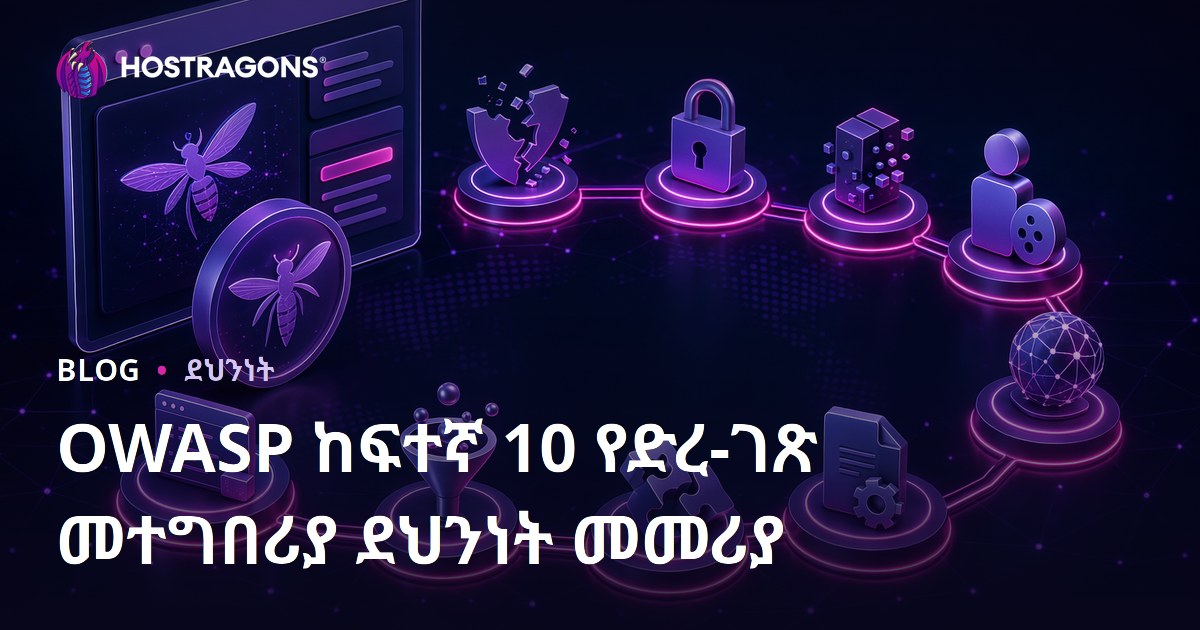 OWASP ከፍተኛ 10 የድረ-ገጽ መተግበሪያ ደህንነት መመሪያ