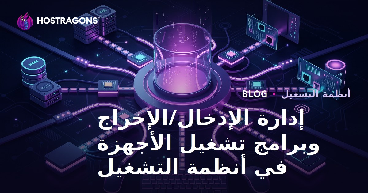 إدارة الإدخال/الإخراج وبرامج تشغيل الأجهزة في أنظمة التشغيل