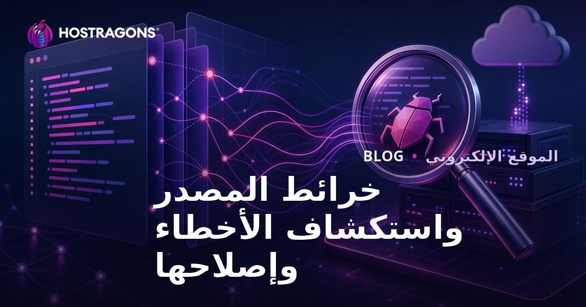 خرائط المصدر واستكشاف الأخطاء وإصلاحها