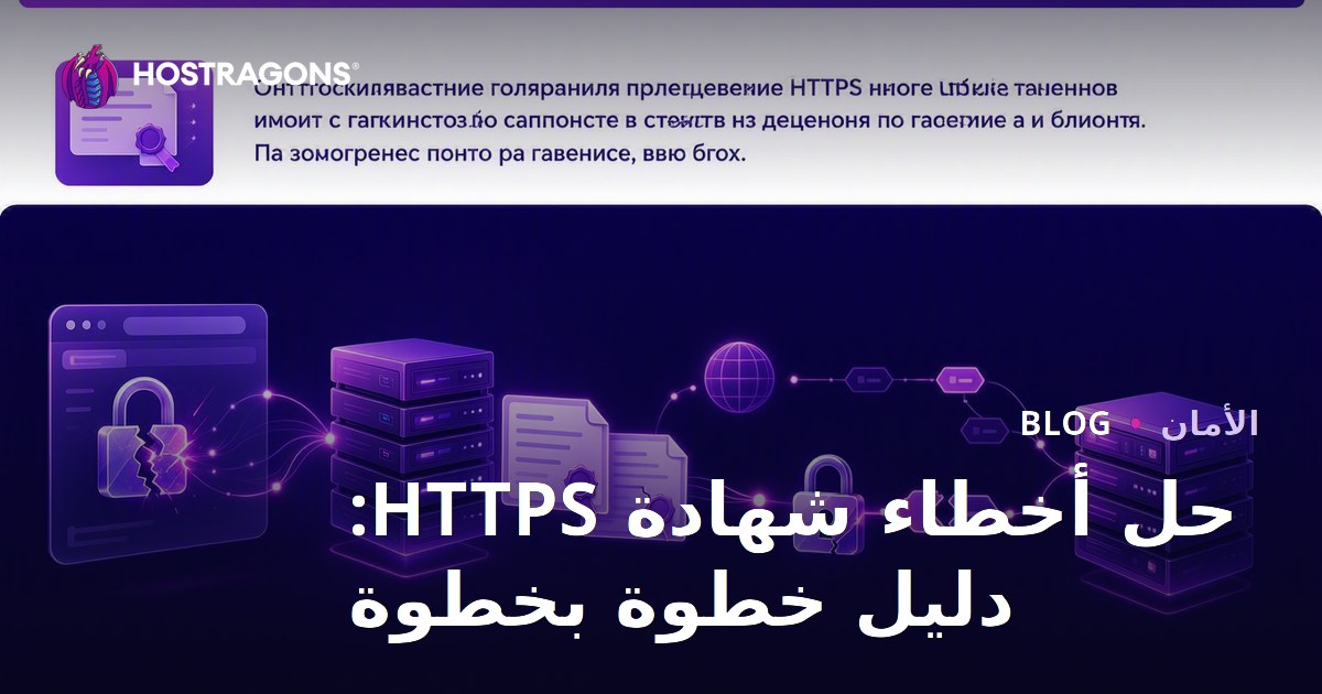حل أخطاء شهادة HTTPS: دليل خطوة بخطوة