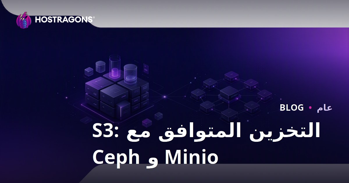 التخزين المتوافق مع S3: Minio و Ceph