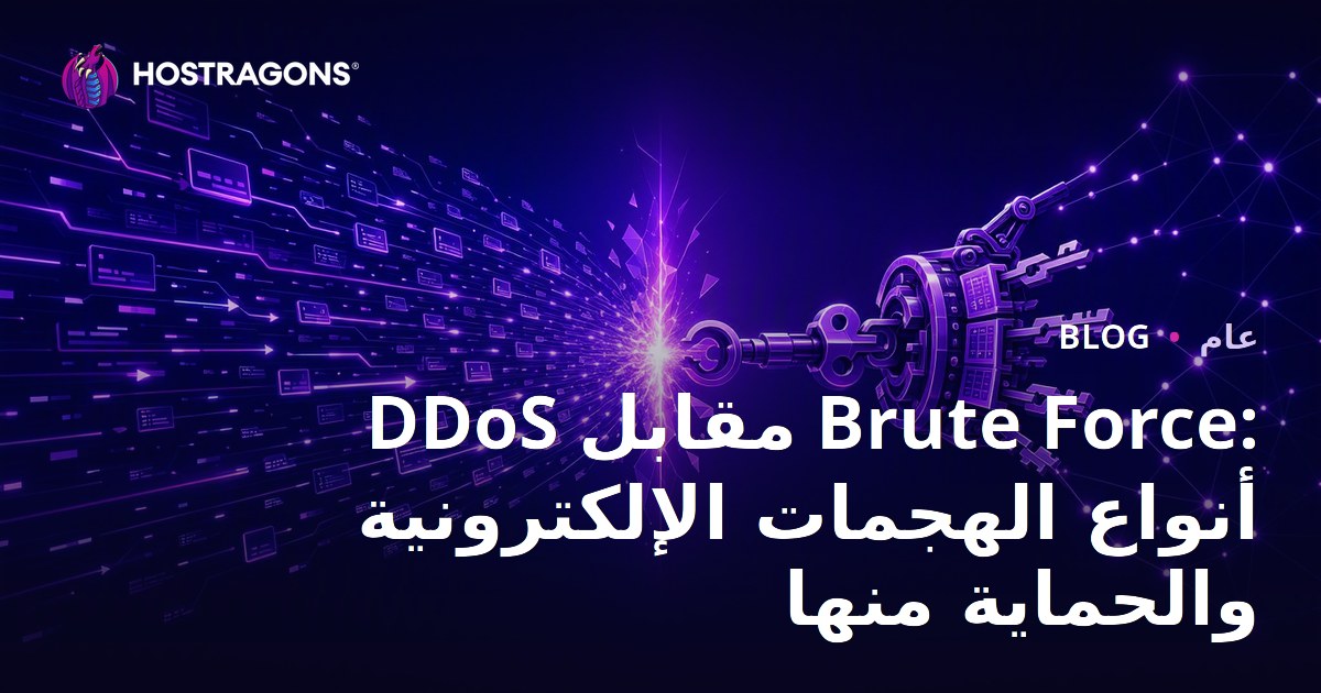DDoS مقابل Brute Force: أنواع الهجمات الإلكترونية والحماية منها