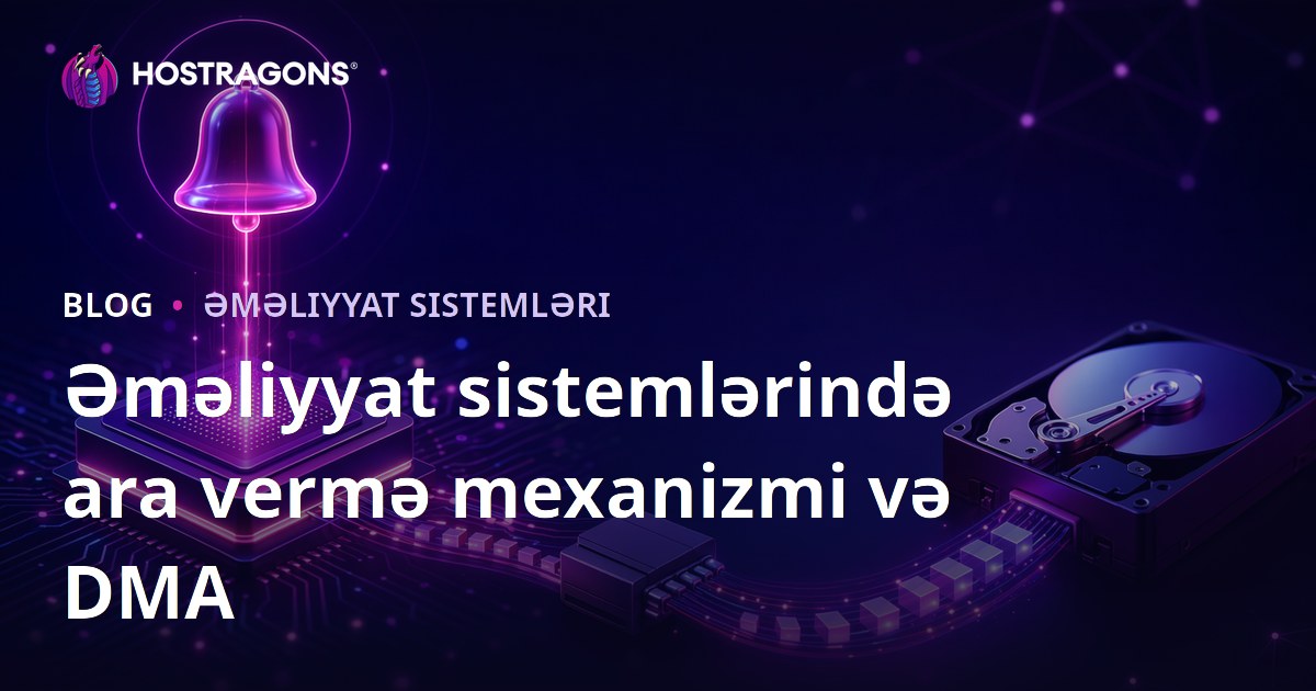 Əməliyyat sistemlərində ara vermə mexanizmi və DMA
