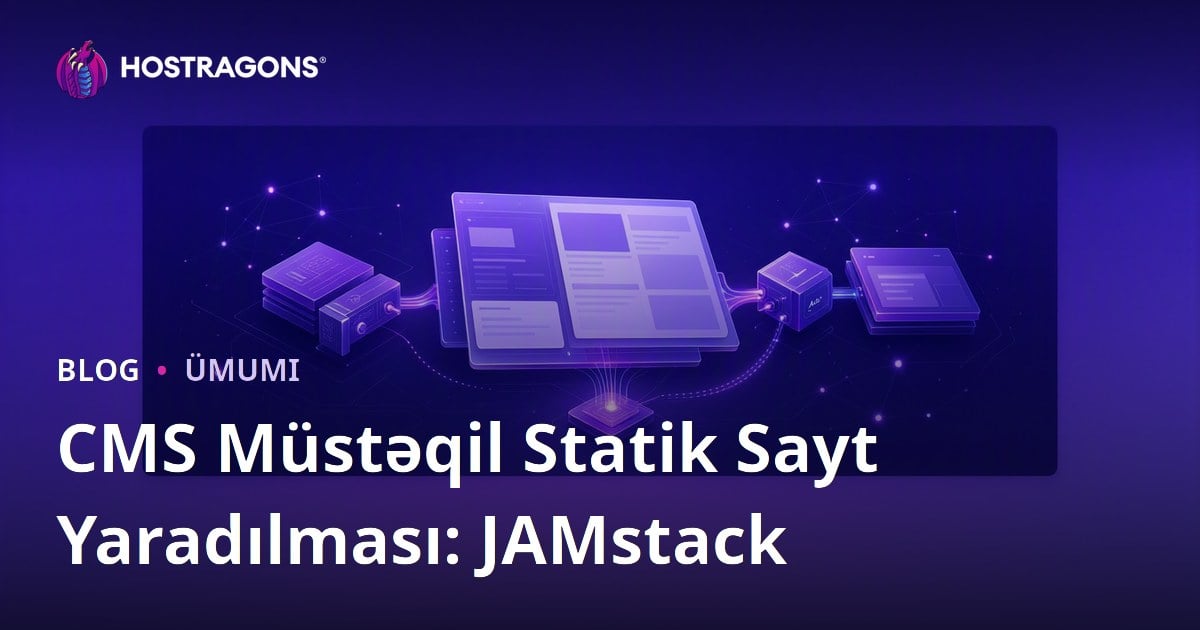 CMS Müstəqil Statik Sayt Yaradılması: JAMstack