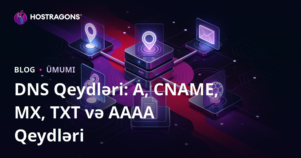 DNS Qeydləri: A, CNAME, MX, TXT və AAAA Qeydləri