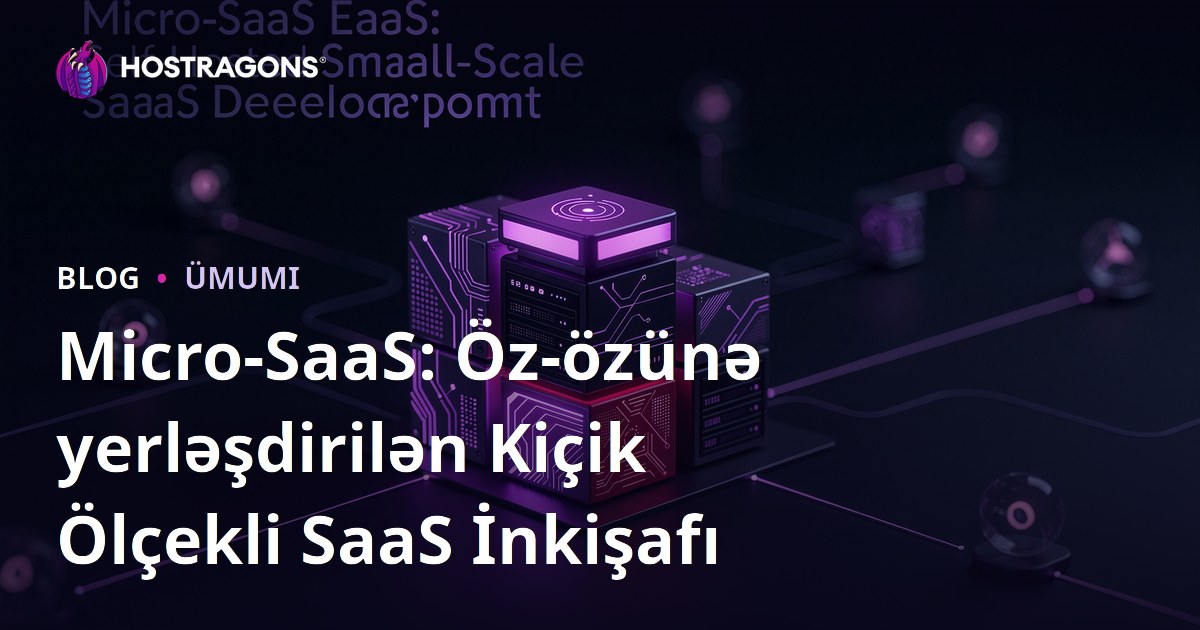 Micro-SaaS: Öz-özünə yerləşdirilən Kiçik Ölçekli SaaS İnkişafı