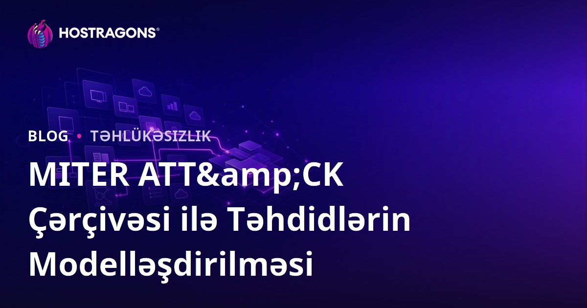 MITER ATT&CK Çərçivəsi ilə Təhdidlərin Modelləşdirilməsi