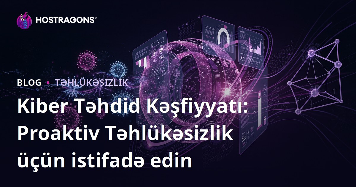 Kiber Təhdid Kəşfiyyatı: Proaktiv Təhlükəsizlik üçün istifadə edin