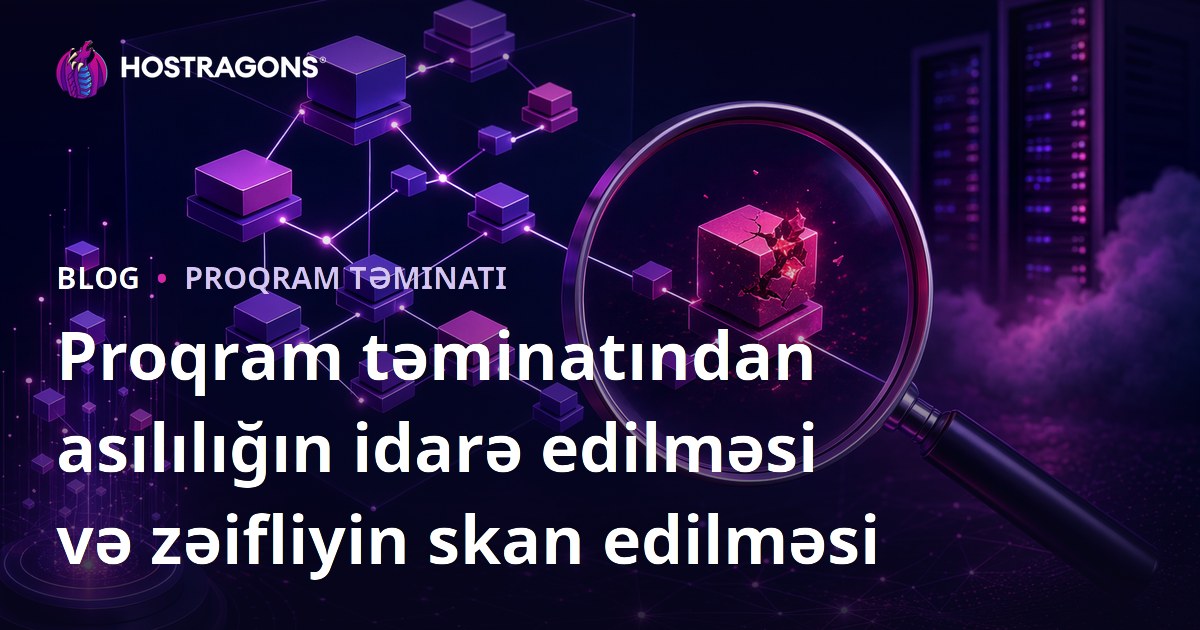 Proqram təminatından asılılığın idarə edilməsi və zəifliyin skan edilməsi