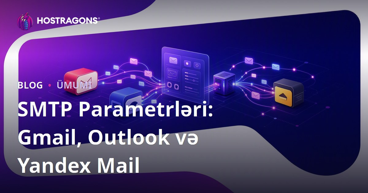 SMTP Parametrləri: Gmail, Outlook və Yandex Mail