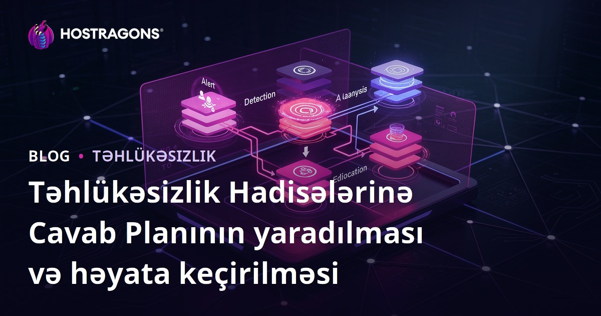 Təhlükəsizlik Hadisələrinə Cavab Planının yaradılması və həyata keçirilməsi