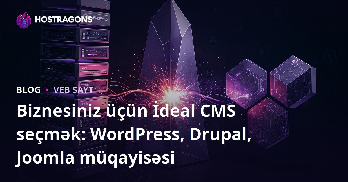 Biznesiniz üçün İdeal CMS seçmək: WordPress, Drupal, Joomla müqayisəsi