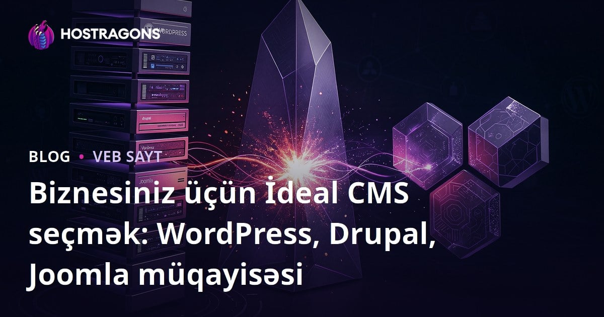 Biznesiniz üçün İdeal CMS seçmək: WordPress, Drupal, Joomla müqayisəsi
