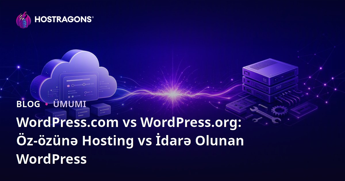 WordPress.com vs WordPress.org: Öz-özünə Hosting vs İdarə Olunan WordPress