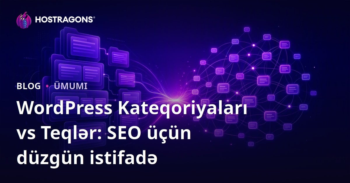 WordPress Kateqoriyaları vs Teqlər: SEO üçün düzgün istifadə