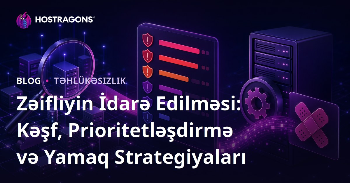 Zəifliyin İdarə Edilməsi: Kəşf, Prioritetləşdirmə və Yamaq Strategiyaları