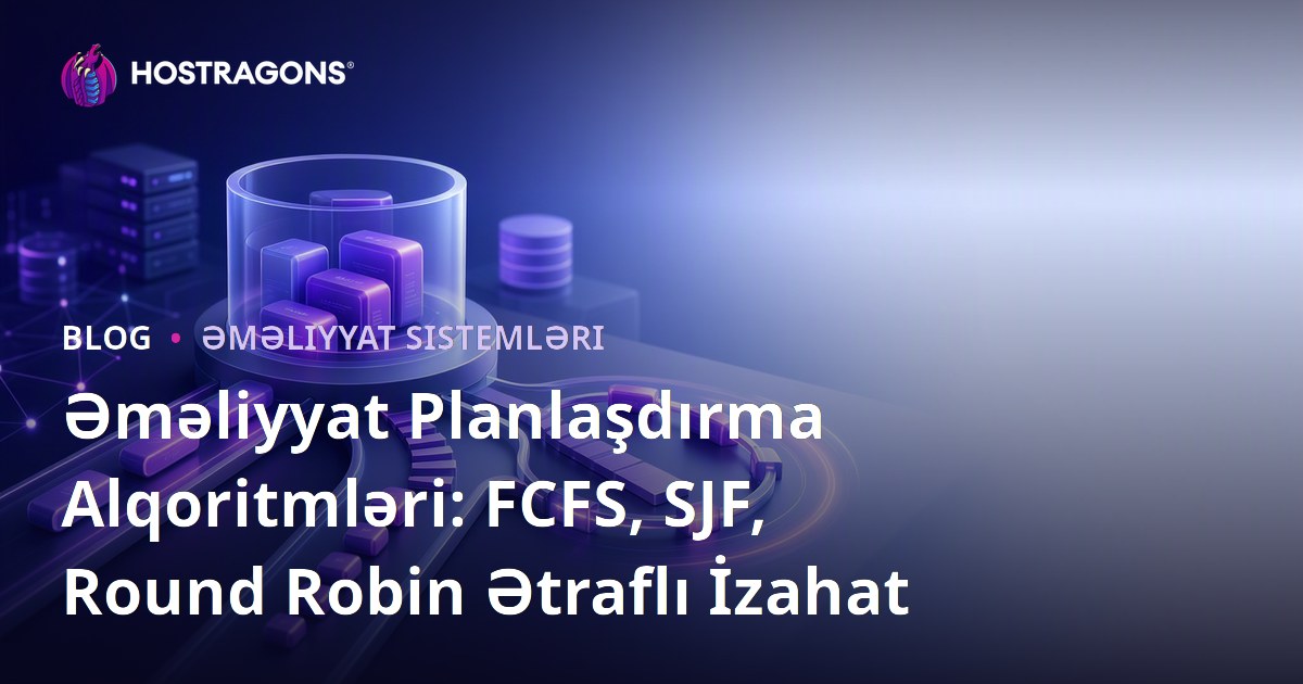 Əməliyyat Planlaşdırma Alqoritmləri: FCFS, SJF, Round Robin Ətraflı İzahat