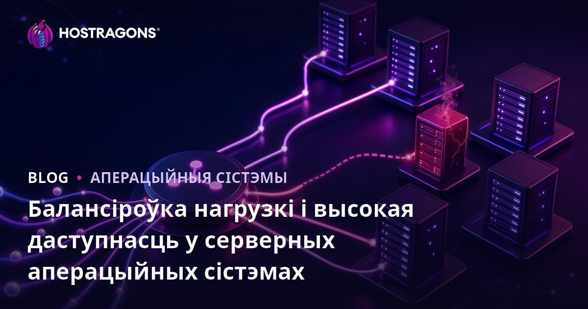 Балансіроўка нагрузкі і высокая даступнасць у серверных аперацыйных сістэмах