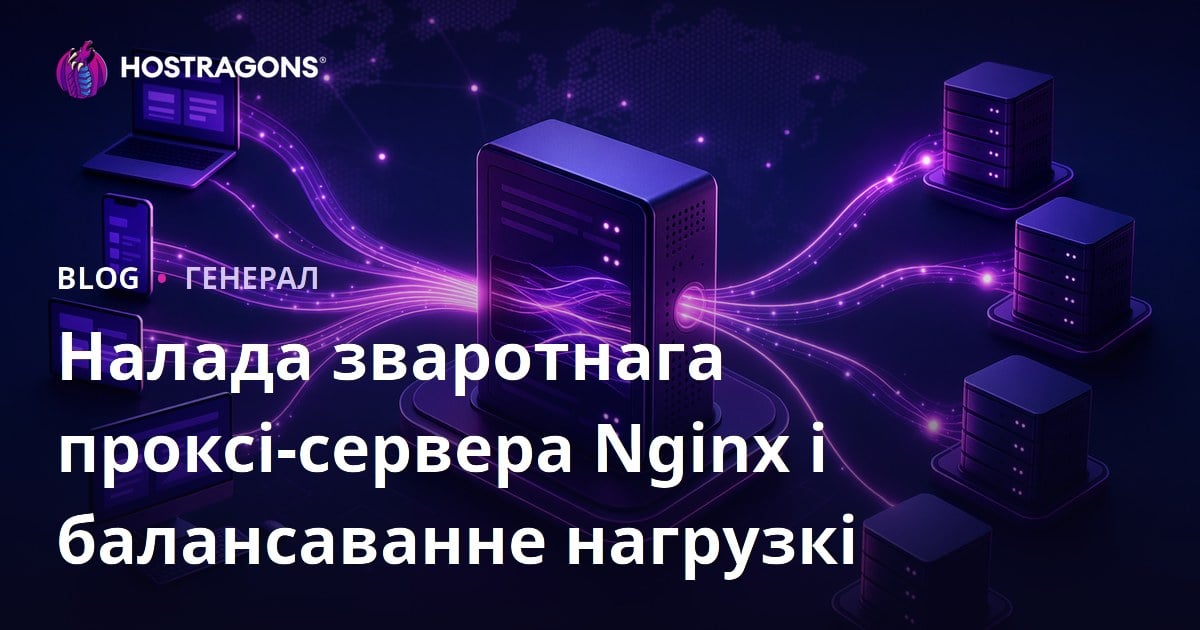 Налада зваротнага проксі-сервера Nginx і балансаванне нагрузкі