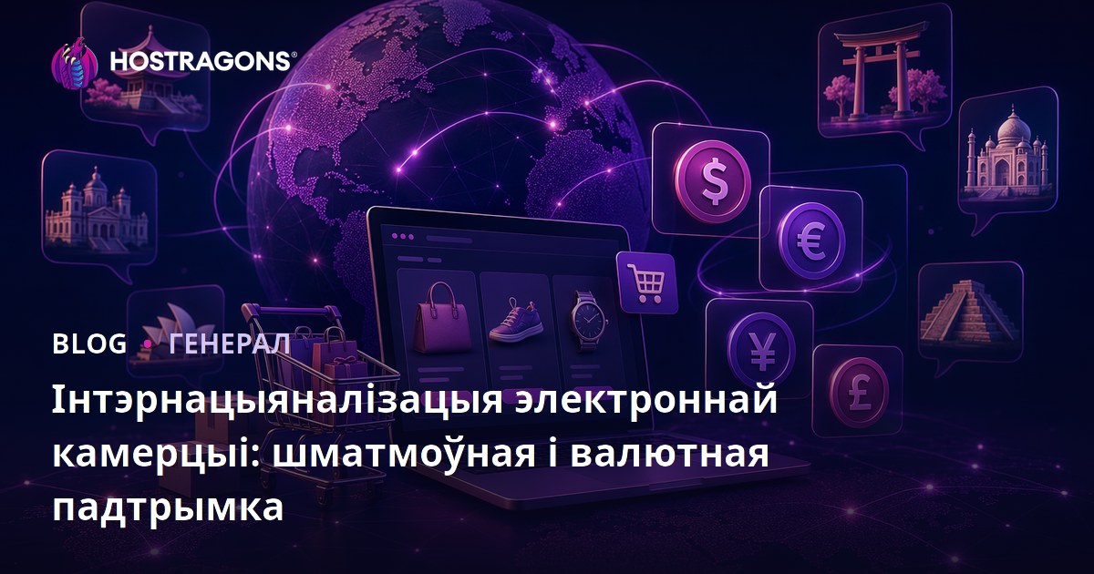 Інтэрнацыяналізацыя электроннай камерцыі: шматмоўная і валютная падтрымка