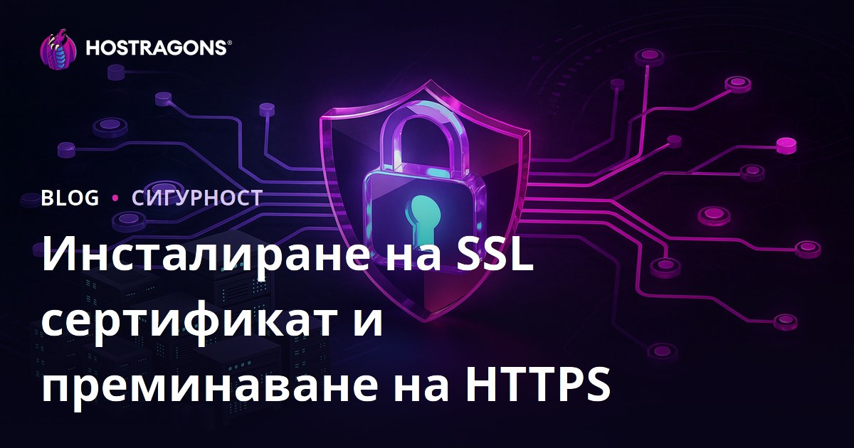 Инсталиране на SSL сертификат (HTTPS) и проблеми при мигриране от HTTP към HTTPS
