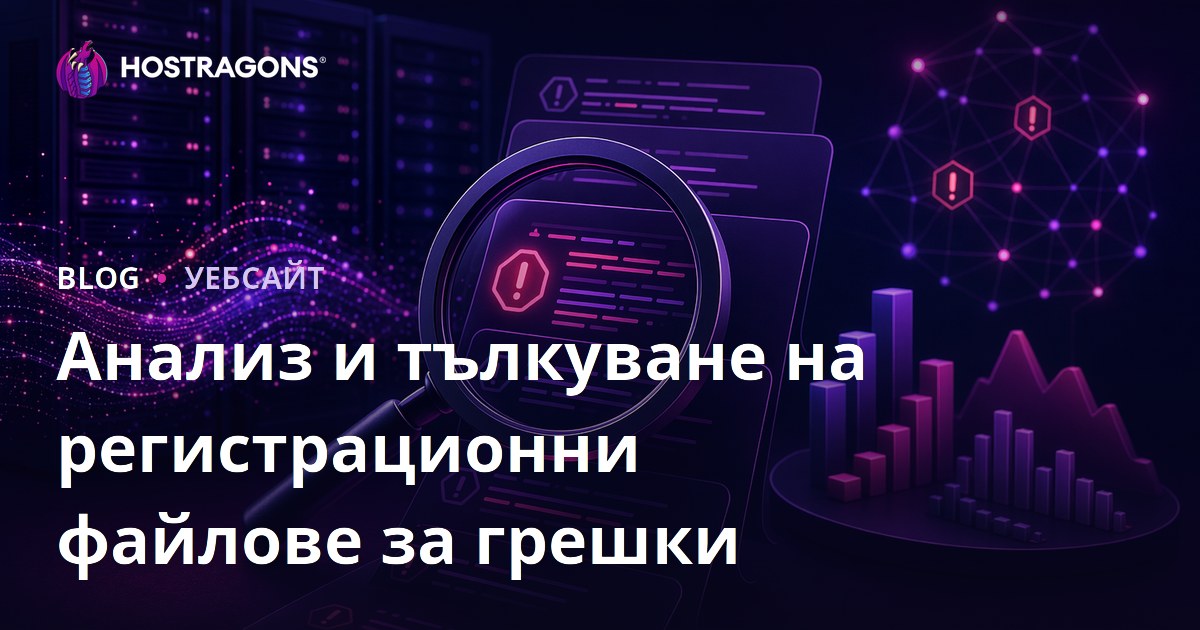 Анализ и тълкуване на регистрационни файлове за грешки
