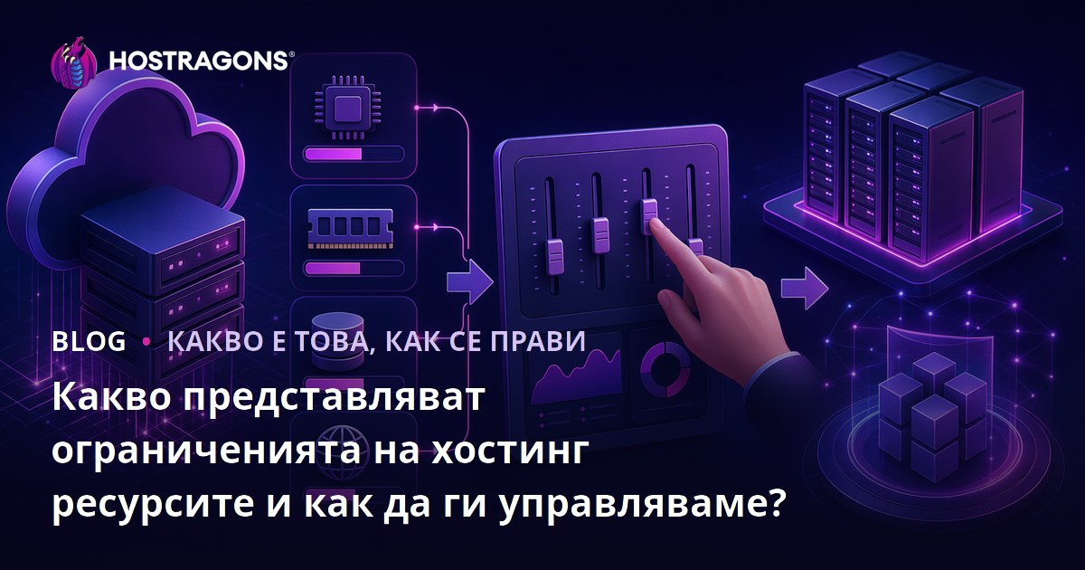 Какво представляват ограниченията на хостинг ресурсите и как да ги управляваме?