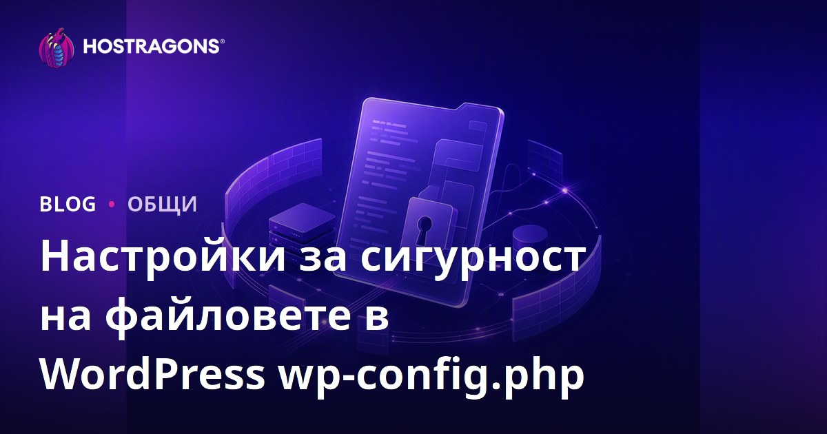 Настройки за сигурност на файловете в WordPress wp-config.php