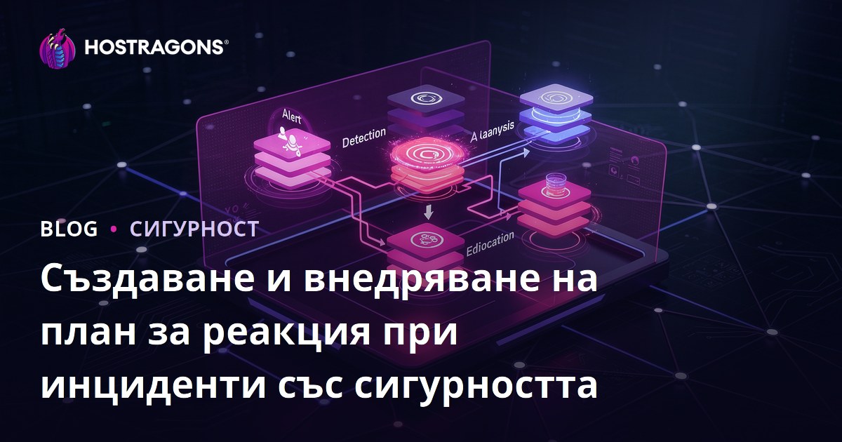 Създаване и внедряване на план за реакция при инциденти със сигурността