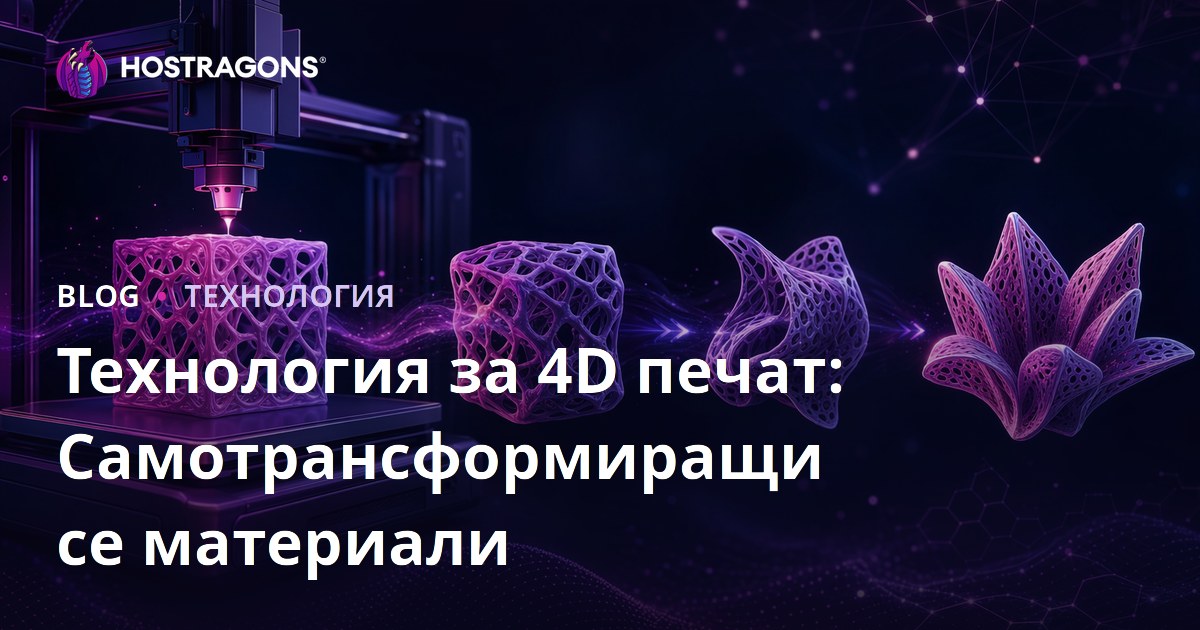 Технология за 4D печат: Самотрансформиращи се материали