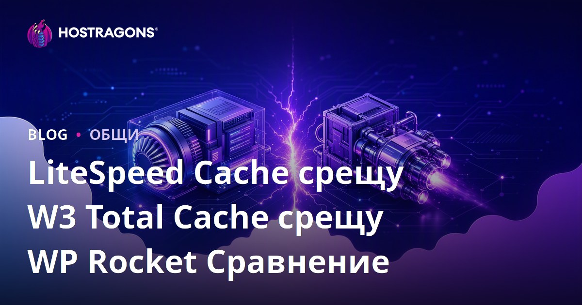 LiteSpeed Cache срещу W3 Total Cache срещу WP Rocket Сравнение