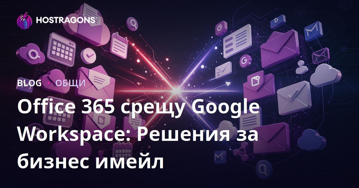 Office 365 срещу Google Workspace: Решения за бизнес имейл