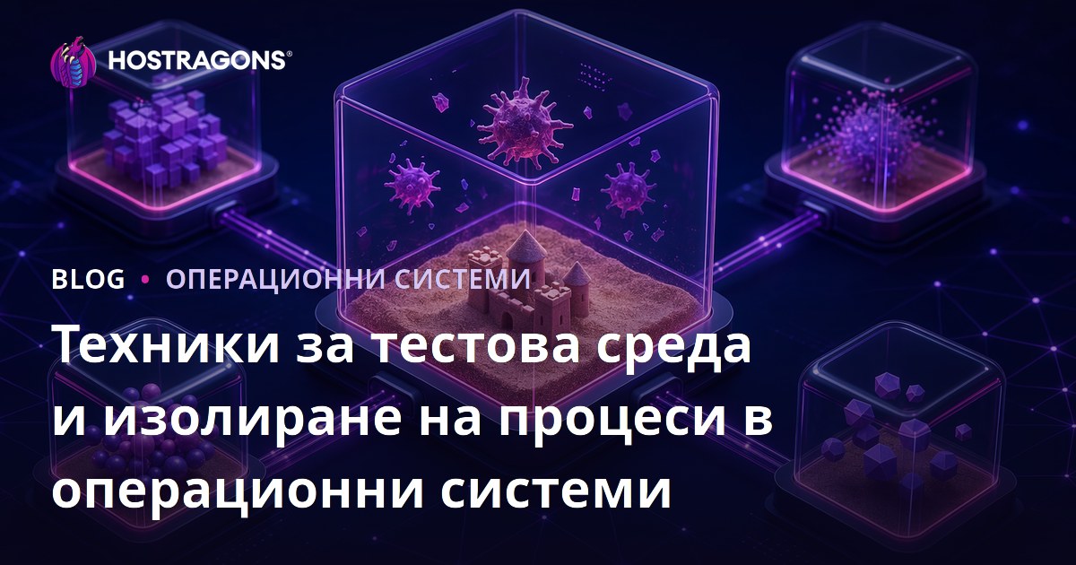 Техники за тестова среда и изолиране на процеси в операционни системи