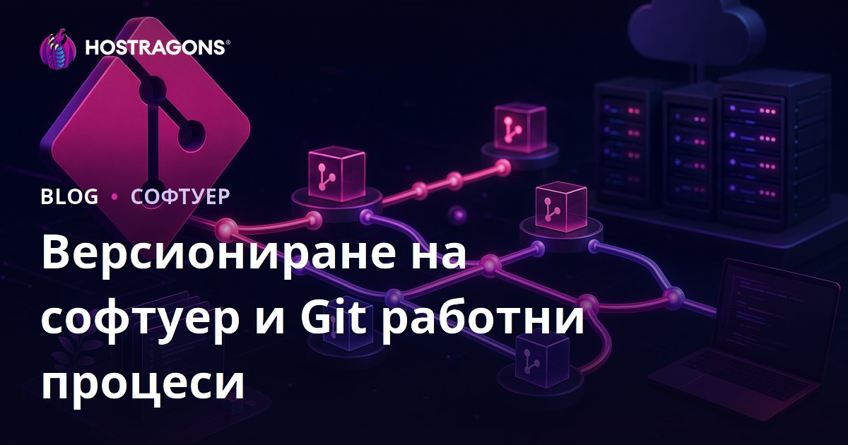 Версиониране на софтуер и Git работни процеси