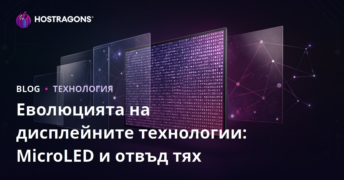 Еволюцията на дисплейните технологии: MicroLED и отвъд тях