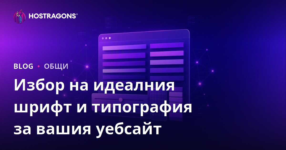 Избор на идеалния шрифт и типография за вашия уебсайт