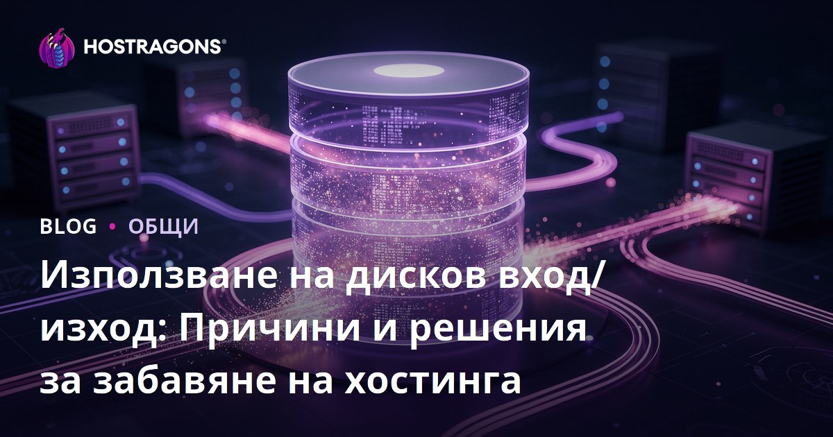 Използване на дисков вход/изход: Причини и решения за забавяне на хостинга