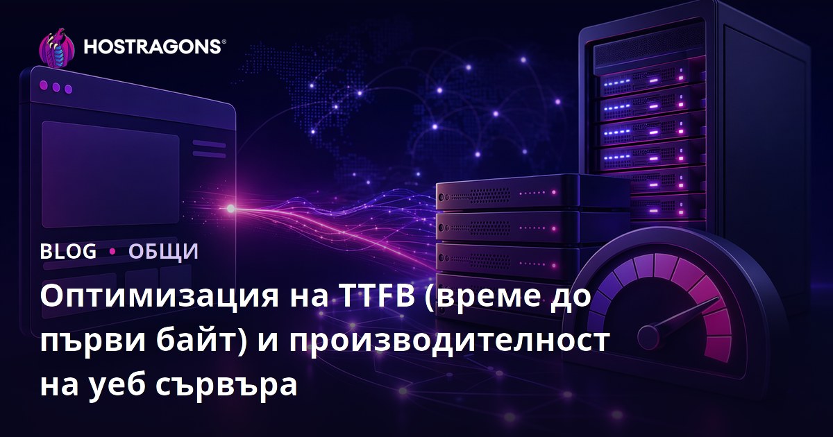 Оптимизация на TTFB (време до първи байт) и производителност на уеб сървъра