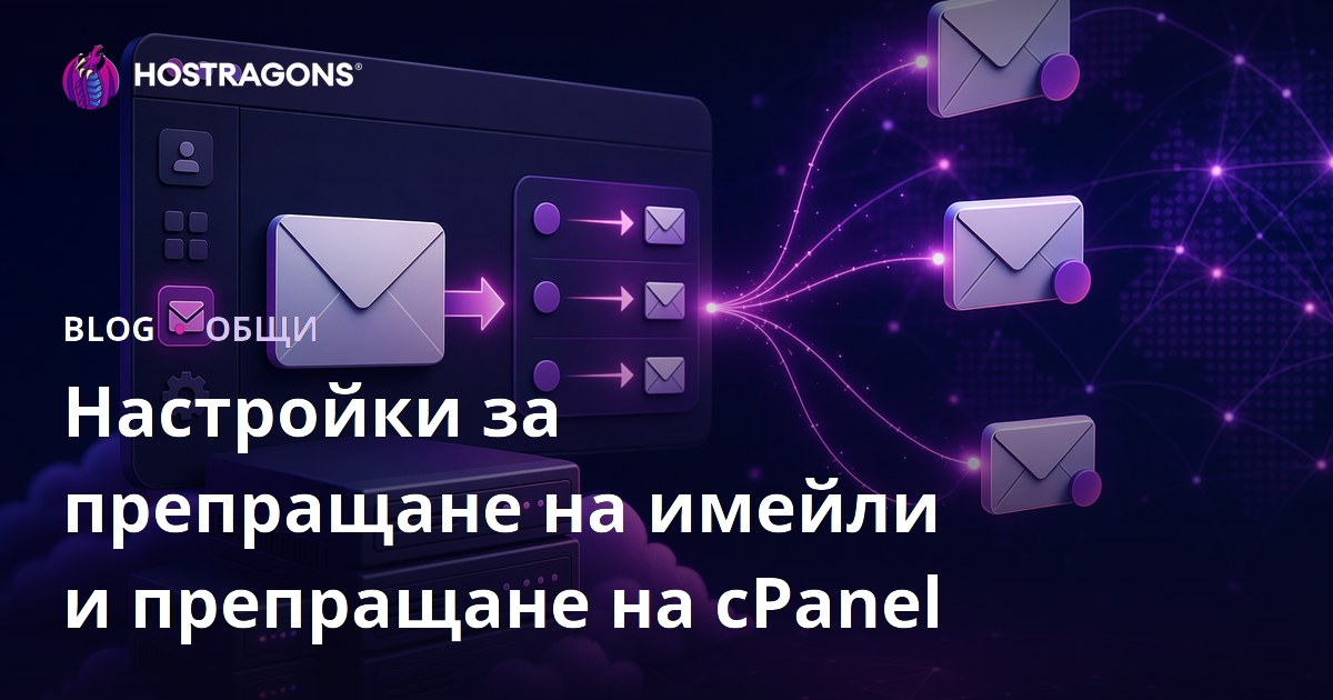 Настройки за препращане на имейли и препращане на cPanel