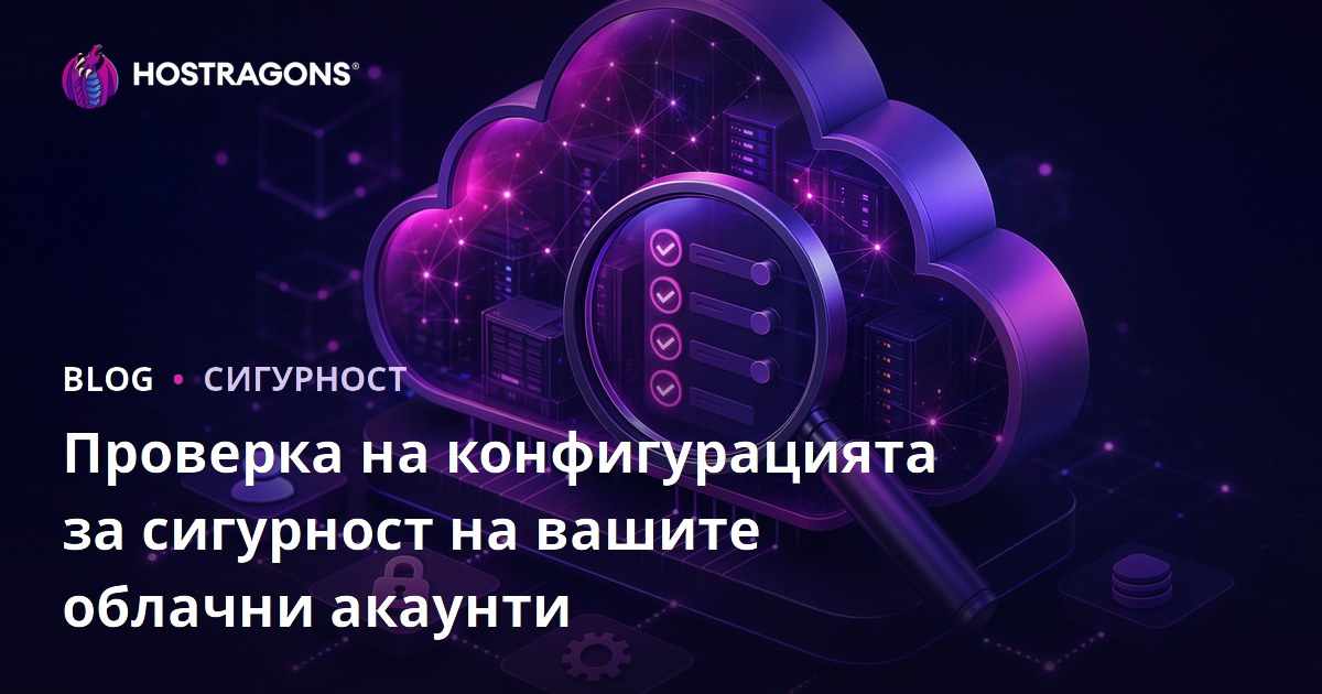 Проверка на конфигурацията за сигурност на вашите облачни акаунти