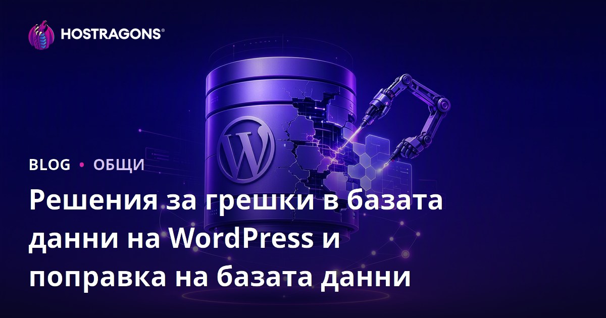 Решения за грешки в базата данни на WordPress и поправка на базата данни