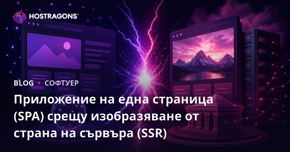 Приложение на една страница (SPA) срещу изобразяване от страна на сървъра (SSR)