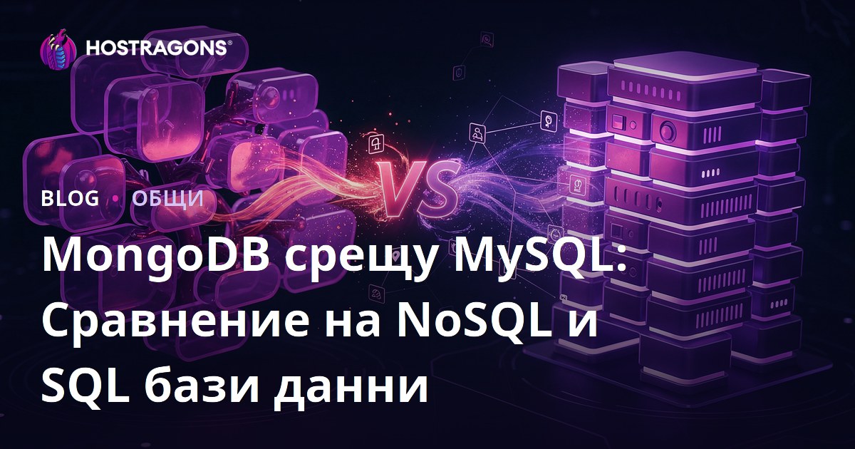 MongoDB срещу MySQL: Сравнение на NoSQL и SQL бази данни