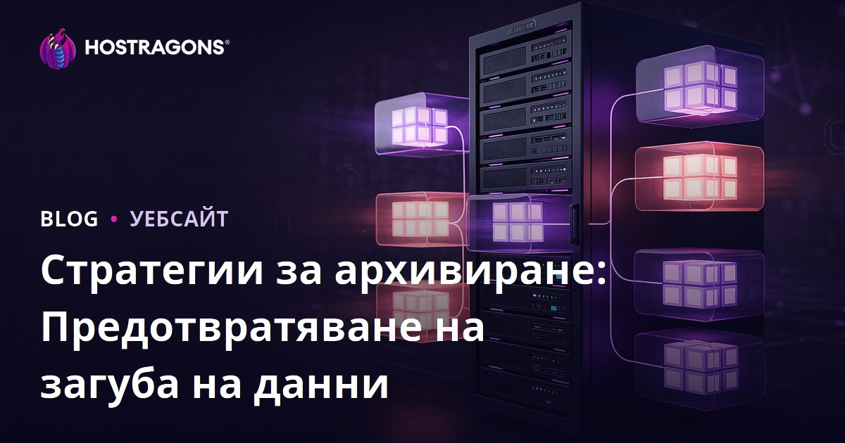 Стратегии за архивиране: Предотвратяване на загуба на данни