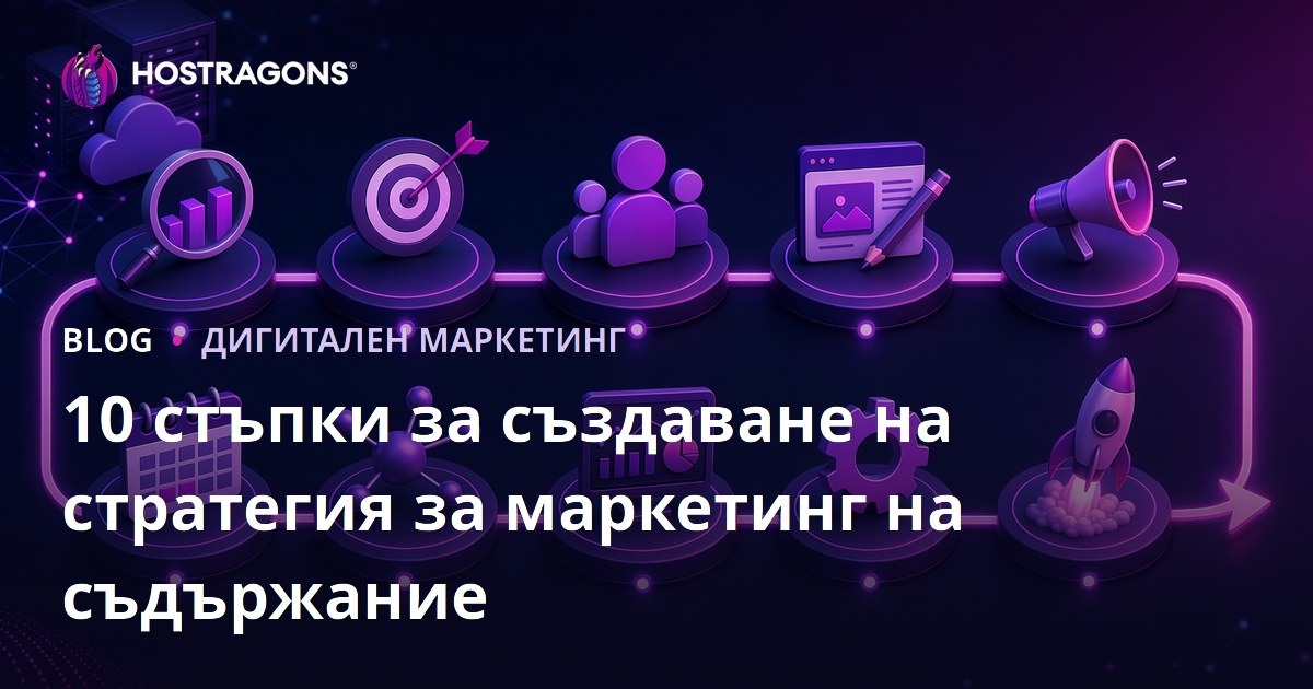 10 стъпки за създаване на стратегия за маркетинг на съдържание
