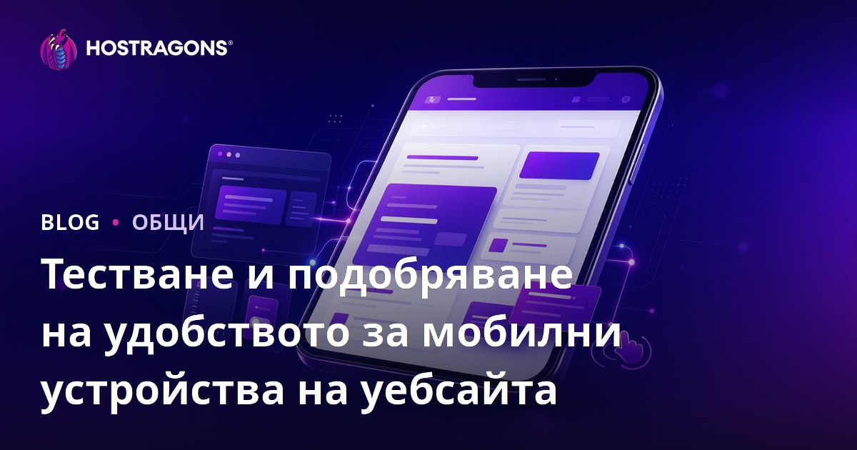 Тестване и подобряване на удобството за мобилни устройства на уебсайта